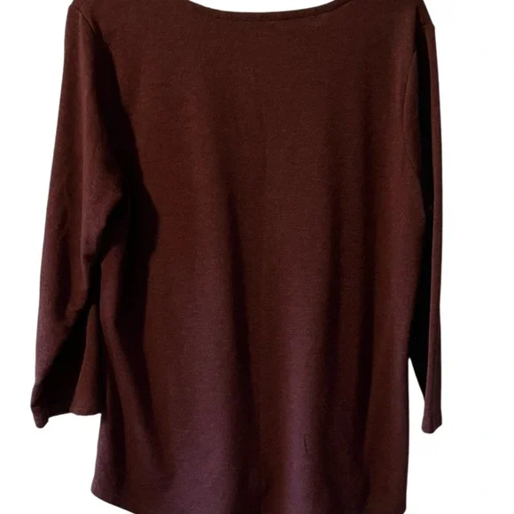 Women's Burgundy Top - Picture 5 of 5